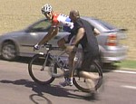 Andy Schleck w�hrend der zw�lften Etappe der Tour de France 2009